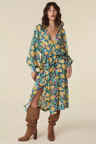 The Islamorada Petunia Midi Dress