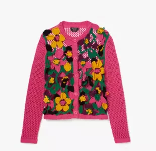 Orchid Bloom Crochet Cardigan