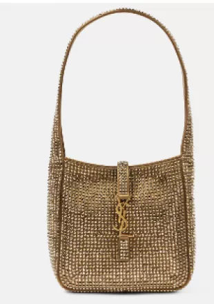 Le 5 a 7 Mini Embellished Satin Shoulder Bag