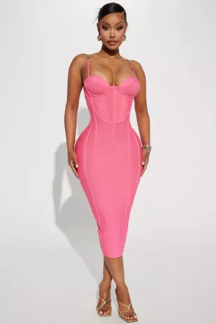 Fashion Nova Victoria Bandage Midi Dress worn by Virginia Miller as seen in Love Is Blind (S08E01) | Spotern Fashion Nova Victoria Bandage Midi Dress worn by Virginia Miller as seen in Love Is Blind (S08E01) | Spotern