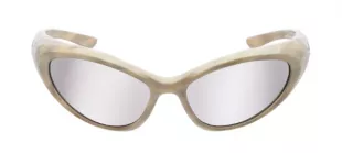 Sporty B Round Af Sunglasses  in White