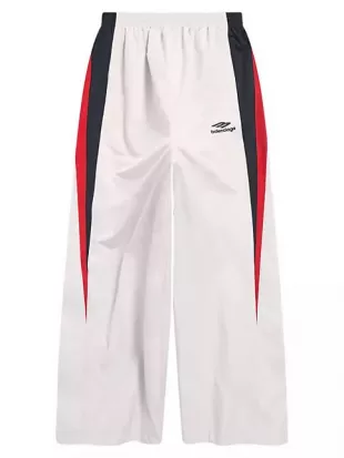 White, Red & Black 3B Sports Icon Trackpants