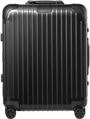 Black Aluminum Cabin Plus Suitcase