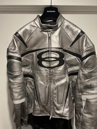 Runway Dress Suit Leather Jacket Unisex Coat Moto Biker Exclusive