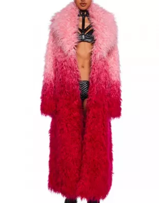Elsbeth S02 Carrie Preston Ombre Fur Coat