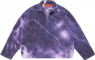 Purple Tie Dye Fleece Cowboy Sweatshirt