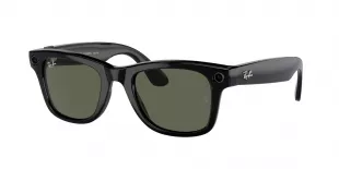 Meta Black 'Wayfarer' Camera Sunglasses