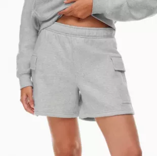 Cozy Fleece Mega Cargo Mid-Thigh Short