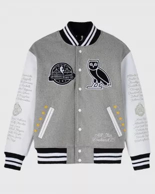 Nba All Star Game Grey Varsity Jacket