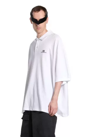 White 'BB Classic' Oversized Polo