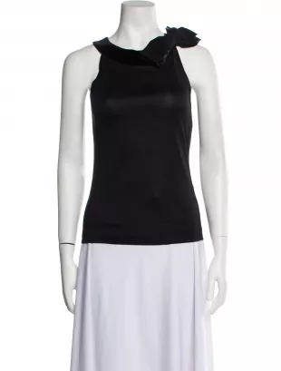Velvet One-Shoulder Top