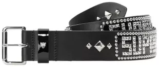 Hollywood Trading Company Black Studded Belt