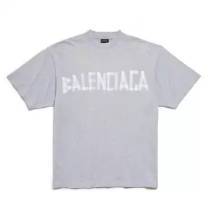 Grey New Taped Logo T-Shirt