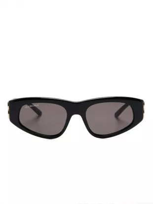 Black D-Frame 'Dynasty' Sunglasses