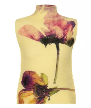 Pressed Flora Pleats Top
