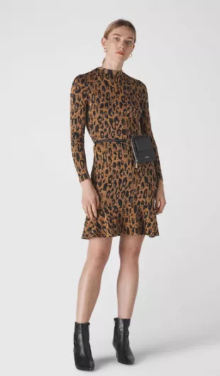 Animal Jersey Flippy Dress