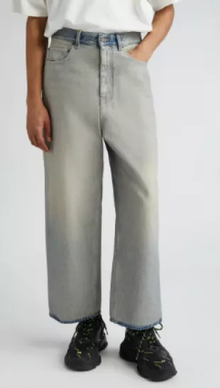 Inside Out Nonstretch Denim Baggy Jeans
