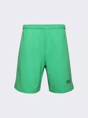 Neon Green V-Oval Sweatshorts