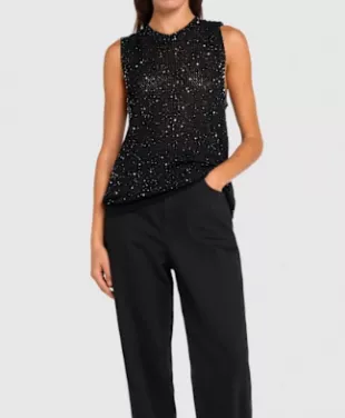 Journey Sequined Knit Tank