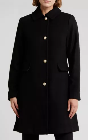 Faux Wool Coat