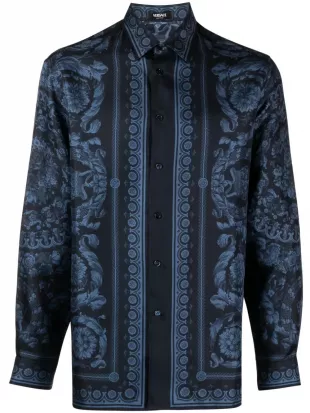 Barroco-print Silk Shirt