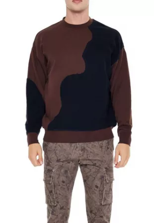 Colorblock Pullover Sweatshirt