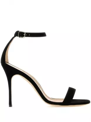 Manolo Blahnik Sandales Chaos 105 Mm | Noir