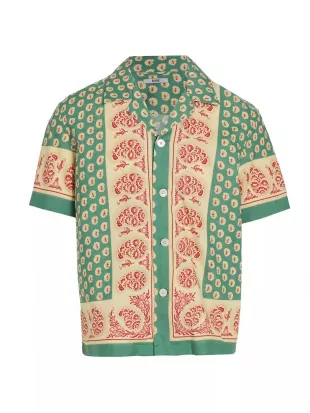 Paisley Frame Short-Sleeve Shirt