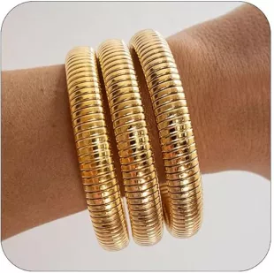 Chunky Stretch Bangle Bracelet