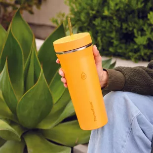 ThermoFlask Tumbler with Handle in Honeycomb