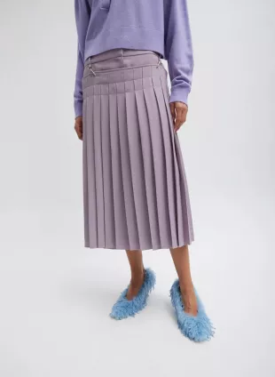 Grain De Poudre Convertible Pleated Skirt