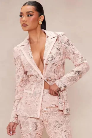 Saco Charlize Sequin Embroidered