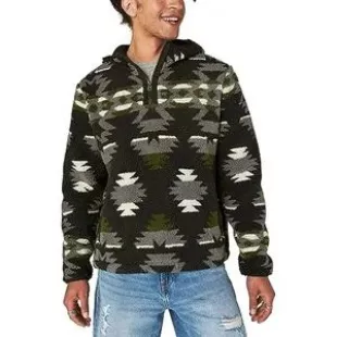 Hi-Pile Half Zip Camo Hoodie