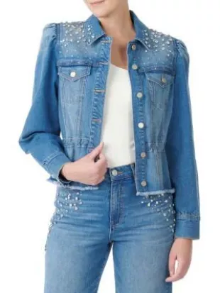 Rhinestone Denim Jacket