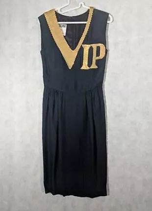 Vintage Rare Couture Vip Black Dress