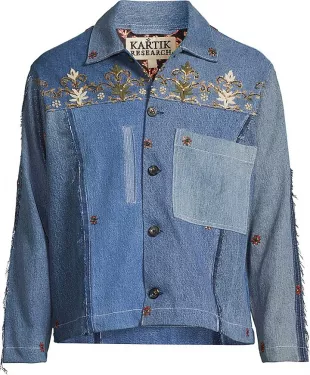 Embroidered Denim Trucker Jacket