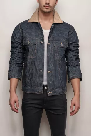 Men’s Indigo Denim Trucker Jacket