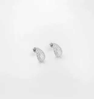 Brand Small Drop Pave Earrings