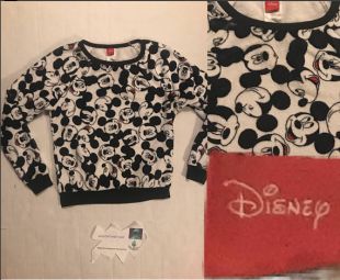90 s rare pull S Long Manche chemise Disney Vtg Womens Fashion Cool cadeaux Mickey Mouse cadeaux Vintage MICKEY MOUSE partout des femmes uniques