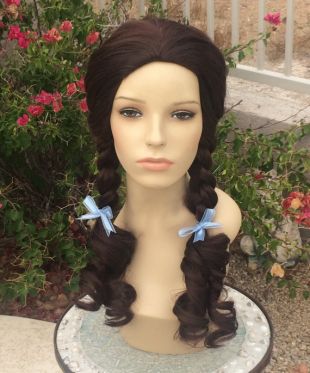 Dorothy Wizard Oz Pigtail Gale Wig