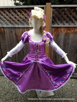 Rapunzel Tangled Version C "Ice Skating Version" Adult Custom Costume in your Size