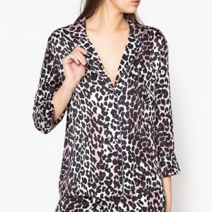 Chemise pyjama imprimée léopard JUDE