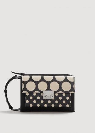 Sac porté croisé à pois