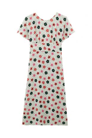 Robe en crêpe fleuri