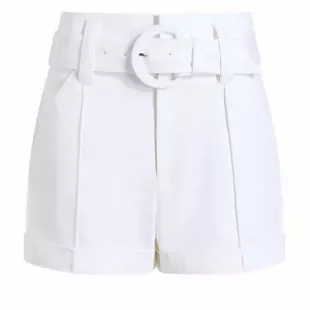 Aldi Belted Wide-Leg Linen Shorts