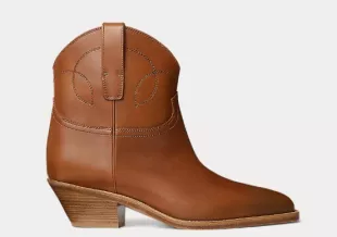 Jayme Burnished Calfskin Bootie