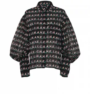 Cotton CC Logo Print Shirt
