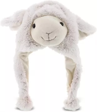 White Sheep Plush Hat