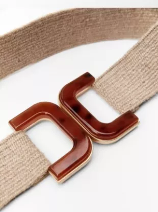 Acetate Effect Buckle Belt