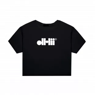 Black Crop Tee